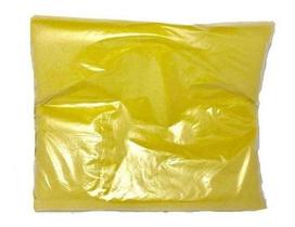 Saco De Lixo 60 Litros Colorido Amarelo Comum Com 100 Unid.