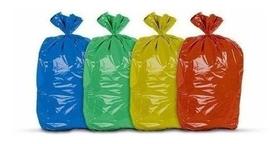 Saco De Lixo 60 Litros Coloridos 4 Pacotes 400 Unidades