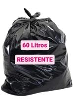 Saco de Lixo 60 Litros Resistente 100 Unidades