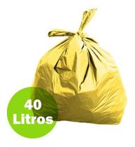 Saco De Lixo Amarelo 40 Litros Coleta Seletiva - 100 Un - HIGIPACK
