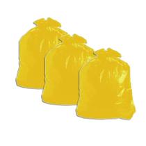 Saco De Lixo Amarelo 60l Pacote Com 100 Kit 3 - Florilix