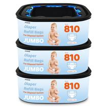 Saco de Lixo AYKEME Refil Jumbo Quadrado 3 Unidades para Diaper Genie Saco de Lixo AYKEME Refil Jumbo Quadrado 3 Unidades para Diaper Genie