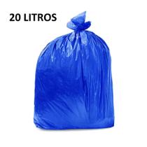 Saco de lixo - azul - 20 litros - 100 unidades