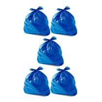 Saco De Lixo Azul 20l Pacote Com 100 Kit 5
