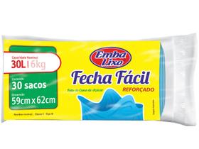Saco de Lixo Azul 30L Reforçado Embalixo