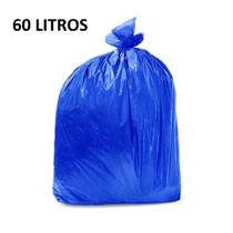 Saco de lixo - azul - 60 litros - 100 unidades