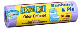 Saco de Lixo Banheiro e Pia Anti Odor Cheiro Defense Cor Lilás Dover Roll com 50 unidades Lixeira Saco de Lixo Banheiro e Pia Anti Odor Cheiro Defense Cor Lilás Dover Roll com 50 unidades Lixeira