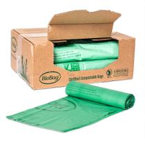 Saco de lixo BioBag The Original 48 galões 80 unidades compostável Saco de lixo BioBag The Original 48 galões 80 unidades compostável