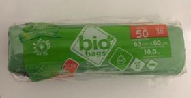Saco De Lixo Biodegradavel - Verde - 50l - 120unid Biobags