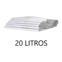 Saco De Lixo Branco 20 Litros - Pacote Com 100 Und.