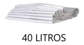 Saco De Lixo Branco 40 Litros - Pacote Com 100 Und.