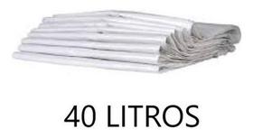 Saco De Lixo Branco 40 Litros - Pacote Com 100 Und Saco De Lixo Branco 40 Litros - Pacote Com 100 Und
