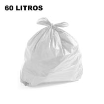 Saco de lixo - branco - 60 litros - 100 unidades