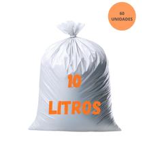 Saco De Lixo Branco Para Pia E Banheiro 10 Litros Dubom Kit Com 60 100 140 Unidades
