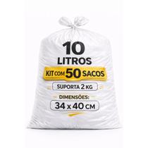 Saco De Lixo Branco Perfumado 10 Litros Pia Banheiro Reforçado Biodegradável Saco De Lixo Branco Perfumado 10 Litros Pia Banheiro Reforçado Biodegradável