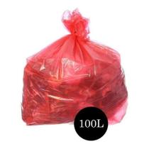 Saco De Lixo Comum Vermelho 100lts Pct C/100 Un