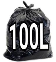 Saco De Lixo De 100 Litros Comum C/ 100 Unidades