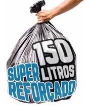 Saco De Lixo De 150 Litros Super Reforçado P8 Pct C/100 unidades Preto