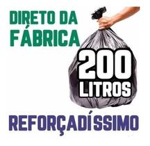 Saco De Lixo De 200 Litros Super Reforçado P9 Pct C/100 unidades Preto