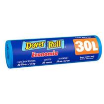 Saco de Lixo Dover Roll 30L Azul Embalagem 30 Un