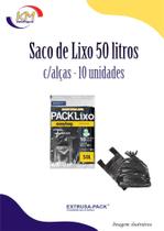 Saco de lixo Easybag 50 litros preto c/alças 10 unid - Extrusa - reciclado, reciclagem (6307) Saco de lixo Easybag 50 litros preto c/alças 10 unid - Extrusa - reciclado, reciclagem (6307)
