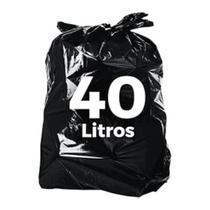 Saco de Lixo Ecológico Preto 40 Litros com 100 unidades Saco de Lixo Ecológico Preto 40 Litros com 100 unidades