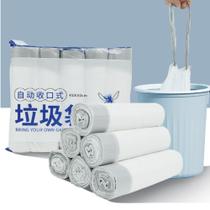 Saco de Lixo Econômico Resistente Pia Banheiro Cozinha Branco Azul 75 unidades 45cmx50cm ref: YSSJ-3