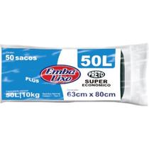 Saco de Lixo embalixo 50 Litros com 50 undiades
