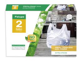 Saco de lixo Feiupe Clear com alça de 2 galões e 120 unidades Saco de lixo Feiupe Clear com alça de 2 galões e 120 unidades