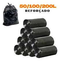 Saco De Lixo Grande Preto Grosso Reforçado Industrial