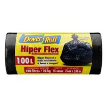 Saco de Lixo Hiper Flex 100l Dover Roll