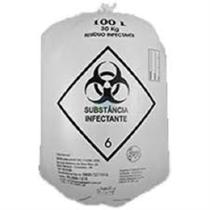 Saco De Lixo Hospitalar Infectante 100 Litros C/ 100 Unidades