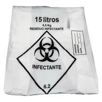 Saco de lixo hospitalar infectante 15l c/100 embalac Saco de lixo hospitalar infectante 15l c/100 embalac