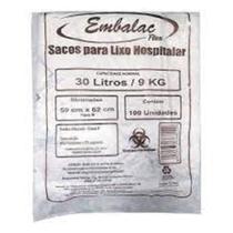 Saco De Lixo Hospitalar Infectante 30 Litros C/ 100 Unidades - EMBALAC