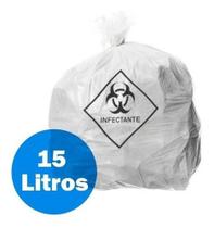 Saco De Lixo Infectante 15 Litros Reforçado - 100 Unidades