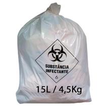 Saco de lixo Infectante Hospitalar 15L C/ 100 un - Rava