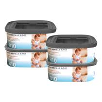 Saco de Lixo KPPTYTY Refil Jumbo Quadrado para Fraldas 4 Unidades Saco de Lixo KPPTYTY Refil Jumbo Quadrado para Fraldas 4 Unidades