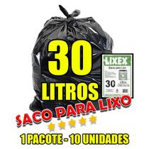 Saco de Lixo Lixex 30 Litros 10 unidades Pacote