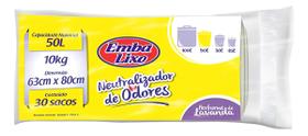 Saco De Lixo Neutralizador Odores 50 Litros 30 Sacos 63x80cm