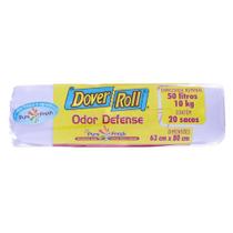 Saco de Lixo Odor Defense 50L Com 20 Sacos Dover Roll - Dover-roll