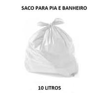 Saco De Lixo Para Pia E Banheiro C/ 100 Unidades - 10 Litros Saco De Lixo Para Pia E Banheiro C/ 100 Unidades - 10 Litros