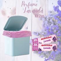 Saco de Lixo Perfumado Lavanda Anti Odores e Insetos TAMANHO:30 LITROS 2O UNIDADES Saco de Lixo Perfumado Lavanda Anti Odores e Insetos TAMANHO:30 LITROS 2O UNIDADES