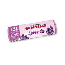 Saco De Lixo Pia e Banheiro com Aroma Lavanda 30 Un - 15L