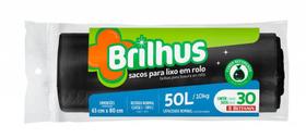 Saco de Lixo Plastico 50 Litros com 30 unidades - Brilhus