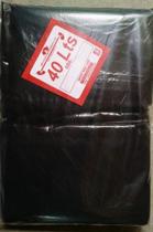 Saco De Lixo Plástico Preto 40 Litros Com 100Un