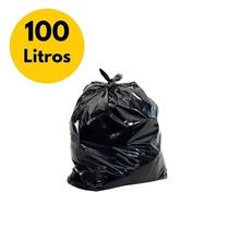 Saco de lixo preto 100 lts comum