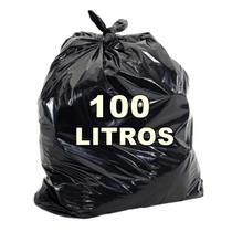 Saco De Lixo Preto 100l Super Reforçado 6 Micra 100 Unid