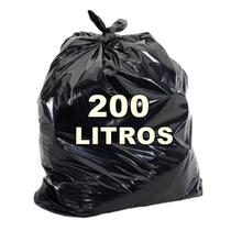 Saco De Lixo Preto 200l Reforçado 5 Micra 100 Unid
