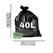 Saco De Lixo Preto 40l Resistência média 4 Micra 100 Unid Saco De Lixo Preto 40l Resistência média 4 Micra 100 Unid