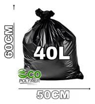 Saco De Lixo Preto 40l Super Reforçado 6 Micra 100unid Saco De Lixo Preto 40l Super Reforçado 6 Micra 100unid